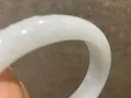 A货翡翠贵妃镯 白月光