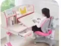 9.5成新学习写字桌+学习护腰椅子