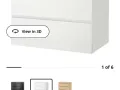 Ikea MALM chest of 4 drawers, white;