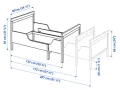 二手宜家可伸缩床 - 几乎全新