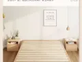 （全新）实木床榻榻米现代家用出租房经济型排骨架单人床