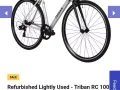 Triban RC 100 Road Bike -LARGE，use less than 2month 迪卡侬rc100