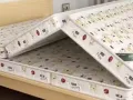 全新未拆封三折叠单人棕榈床垫，偏硬，防塌陷，不伤腰
