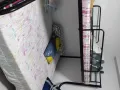 8成新铁质双人床双层床