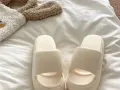 全新出！39-40号奶色厚度增高女拖鞋_1