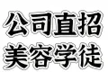 公司直招美容学徒