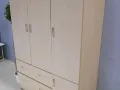白橡色双抽4尺衣柜
