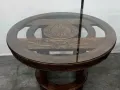 实木雕刻圆桌