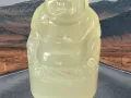 Afghan Jade Buddha Statue-0.38KG-9CMX5.5CMX5.5CM-阿富汉玉佛像