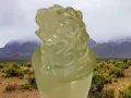 玉狮----阿富汗玉，-9.3cmx5.3cm-0.36kg