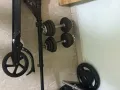 哑铃，滑板车