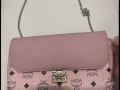 MCM粉色鏈條包$110