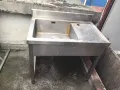 二手洗菜水池,不锈钢的。