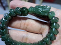 和田玉碧玉 龙鳞手串 ( 全新 )