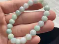 天然A货翡翠 清新淡绿手链海军部兀兰自提