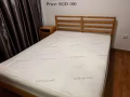木质双人床架 + 床垫